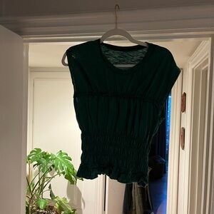 Anthropologie Green Women's Top
